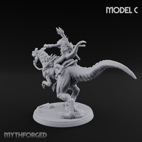 Raptor Reining Lizardfolk Rider C gallery 5