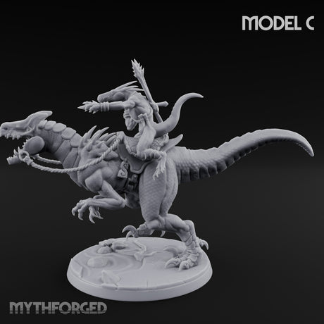 Raptor Reining Lizardfolk Rider C gallery 6