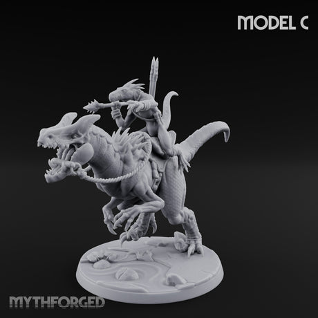 Raptor Reining Lizardfolk Rider C gallery 7