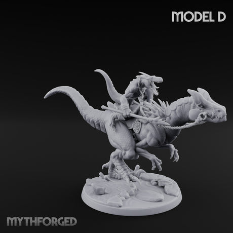 Raptor Reining Lizardfolk Rider D