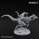 Raptor Reining Lizardfolk Rider D gallery 2