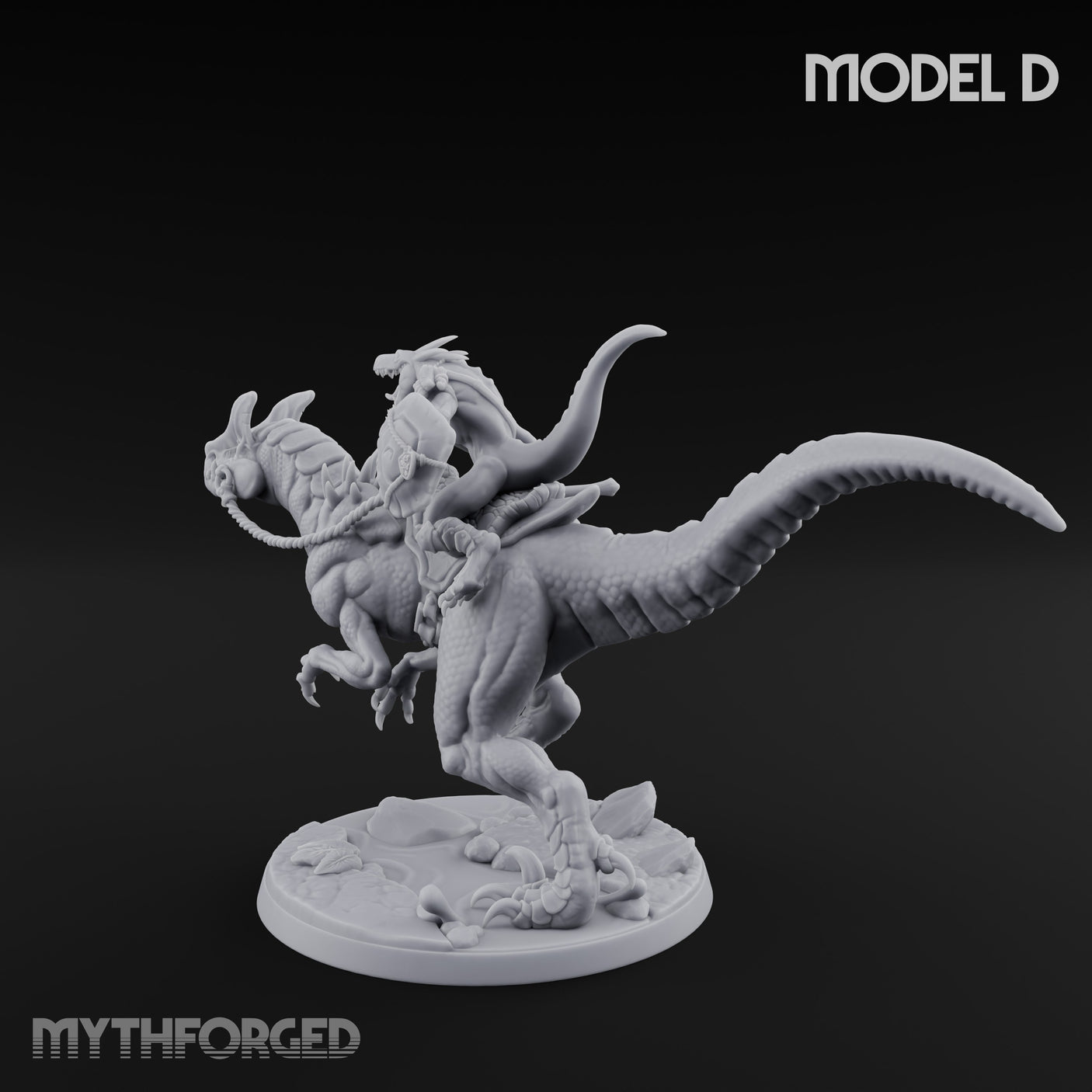 Raptor Reining Lizardfolk Rider D gallery 5