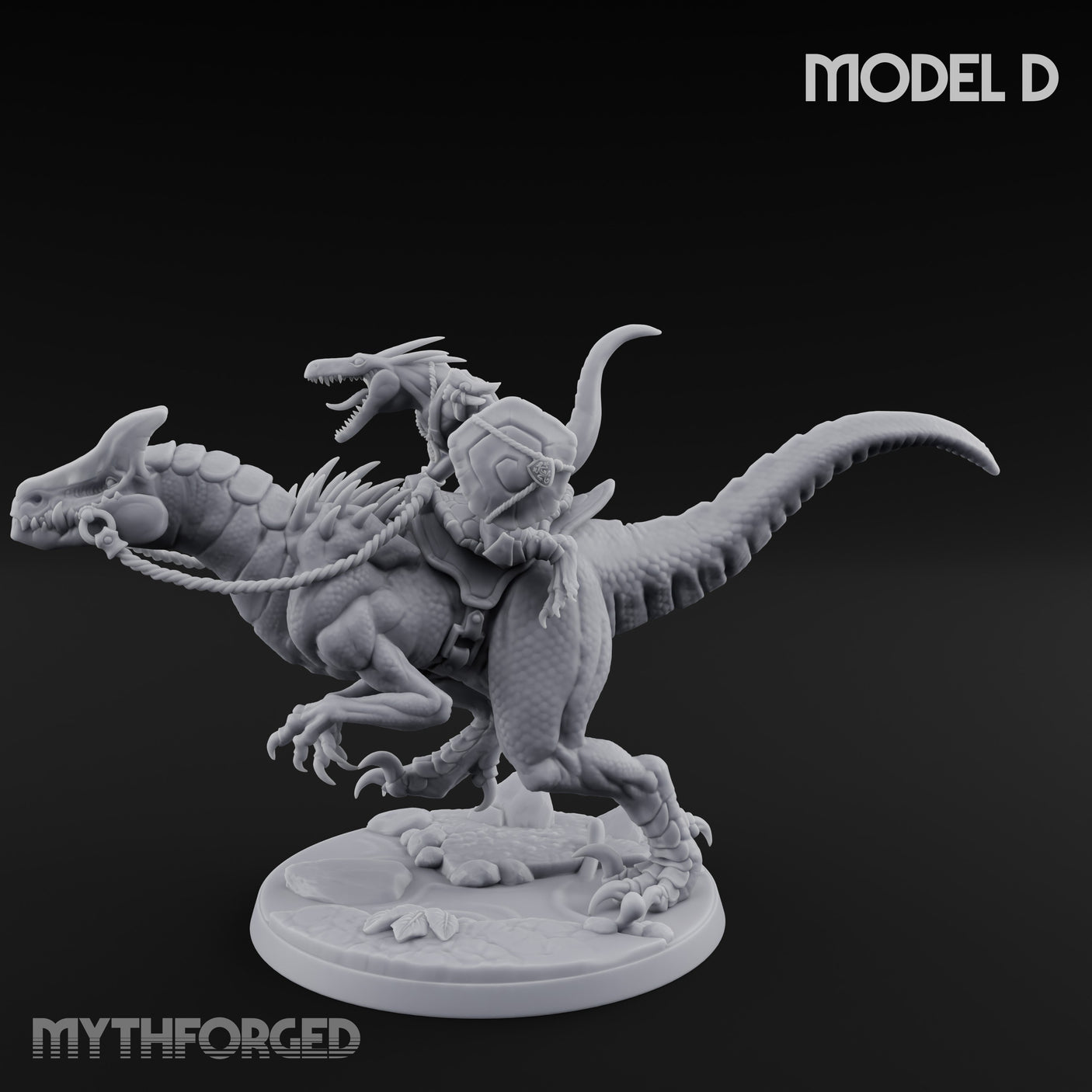 Raptor Reining Lizardfolk Rider D gallery 6