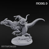 Raptor Reining Lizardfolk Rider D gallery 6