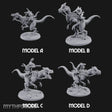 Raptor Reining Lizardfolk Riders — Full Set