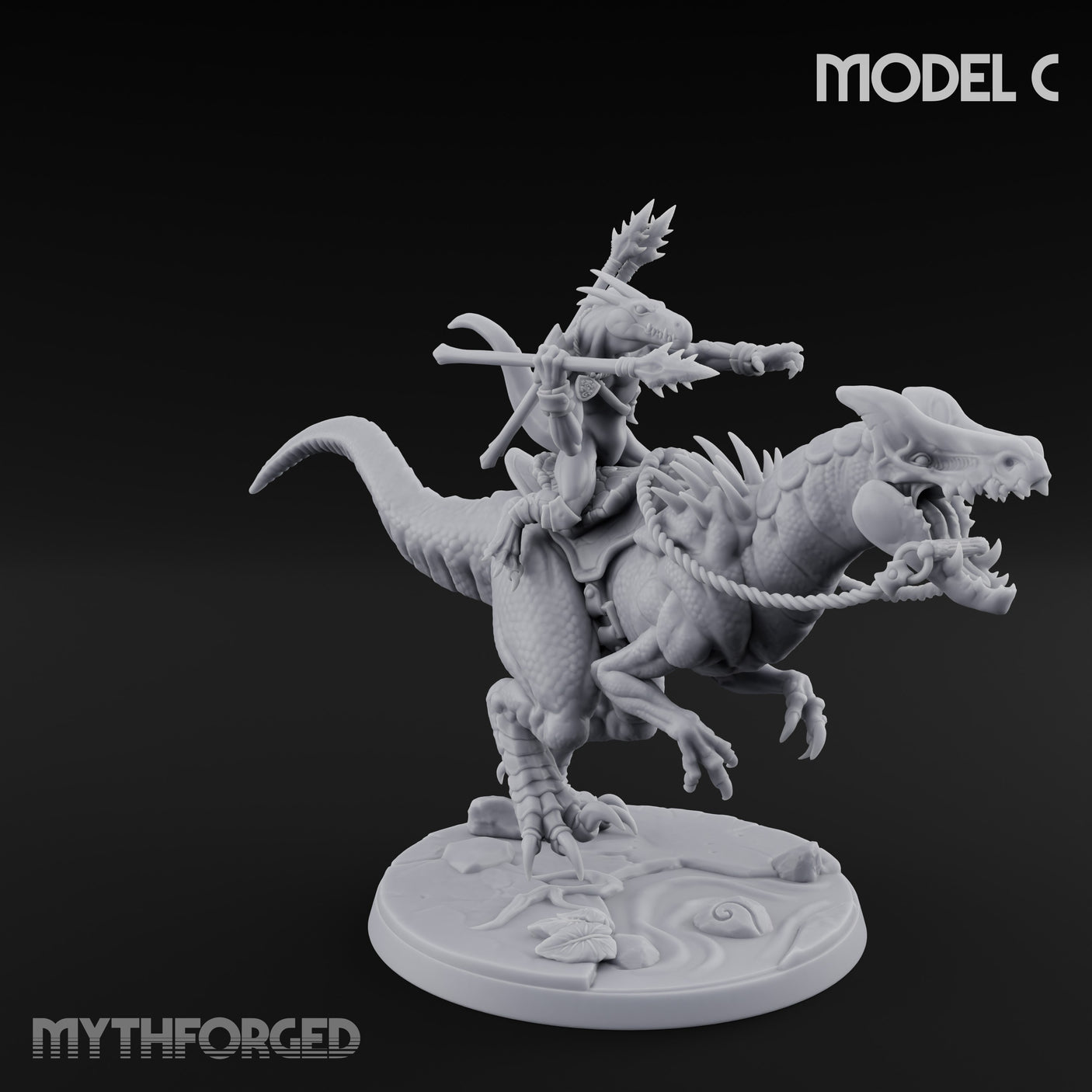 Raptor Reining Lizardfolk Riders — C