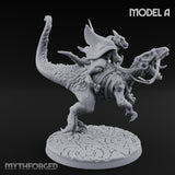 Raptor Riding Kobold Beast Rider A Miniature for Dungeons and Dragons, Pathfinder or other TTRPGs