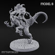 Raptor Riding Kobold Beast Rider B Miniature for Dungeons and Dragons, Pathfinder or other TTRPGs