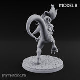 Raptor Riding Kobold Beast Rider B Miniature for Dungeons and Dragons, Pathfinder or other TTRPGs