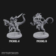 Raptor Riding Kobold Beast Riders Miniature for Dungeons and Dragons, Pathfinder or other TTRPGs