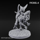 Raptor Riding Kobold Beast Riders Miniature for Dungeons and Dragons, Pathfinder or other TTRPGs