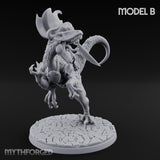 Raptor Riding Kobold Beast Riders Miniature for Dungeons and Dragons, Pathfinder or other TTRPGs