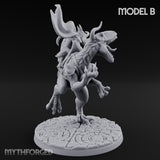 Raptor Riding Kobold Beast Riders Miniature for Dungeons and Dragons, Pathfinder or other TTRPGs