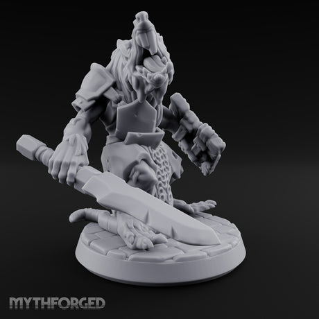 Gutter Court Musters Ratfolk Warrior A — Open Mouth