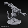 Muzzled, Chained and Lunging Wererat Monster