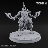 Weapons Spread Wide Screeching Ratfolk Miniature for Dungeons and Dragons, Pathfinder or other TTRPGs