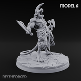 Weapons Spread Wide Screeching Ratfolk A Miniature for Dungeons and Dragons, Pathfinder or other TTRPGs
