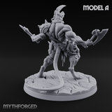 Weapons Spread Wide Screeching Ratfolk A Miniature for Dungeons and Dragons, Pathfinder or other TTRPGs