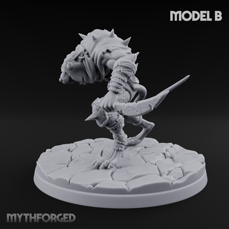 Weapons Spread Wide Screeching Ratfolk B Miniature for Dungeons and Dragons, Pathfinder or other TTRPGs