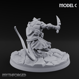 Weapons Spread Wide Screeching Ratfolk C Miniature for Dungeons and Dragons, Pathfinder or other TTRPGs