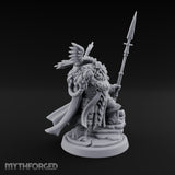 Raven Perching Spear Holding Dwarf Jarl gallery 2
