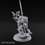 Raven Perching Spear Holding Dwarf Jarl gallery 7