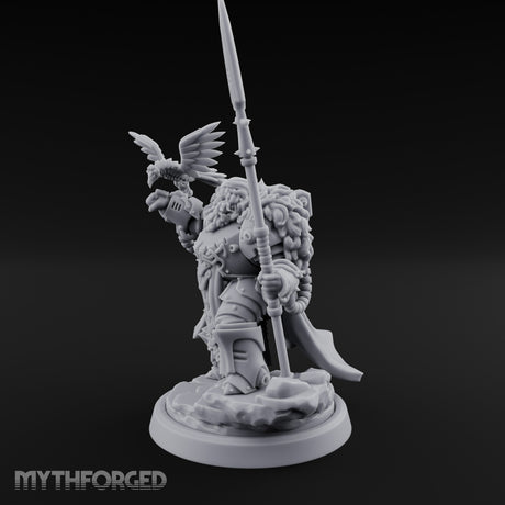 Raven Perching Spear Holding Dwarf Jarl gallery 7