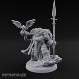 Raven Perching Spear Holding Dwarf Jarl gallery 8