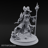 Flames Dancing From Her Fingertips Sorceress Miniature for Dungeons and Dragons, Pathfinder or other TTRPGs