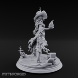 Flames Dancing From Her Fingertips Sorceress Miniature for Dungeons and Dragons, Pathfinder or other TTRPGs