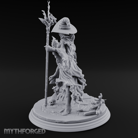 Flames Dancing From Her Fingertips Sorceress Miniature for Dungeons and Dragons, Pathfinder or other TTRPGs