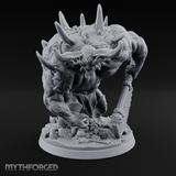 Tusks Gleaming Menacing Demon Brute Miniature for Dungeons and Dragons, Pathfinder or other TTRPGs