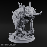 Tusks Gleaming Menacing Demon Brute Miniature for Dungeons and Dragons, Pathfinder or other TTRPGs