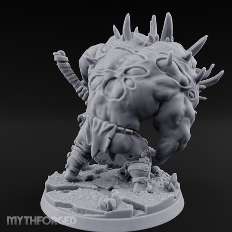 Tusks Gleaming Menacing Demon Brute Miniature for Dungeons and Dragons, Pathfinder or other TTRPGs