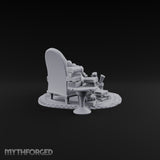 Cozy, Book-Piled Bookshop Furnishing D