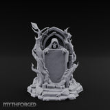 Reaper-Risen Branch-Clawed Grim Reaper Gravestone Miniature for Dungeons and Dragons, Pathfinder or other TTRPGs