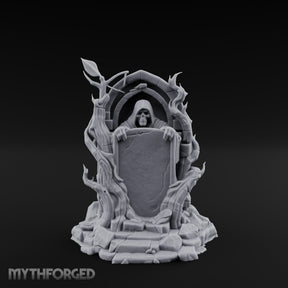 Reaper-Risen Branch-Clawed Grim Reaper Gravestone Miniature for Dungeons and Dragons, Pathfinder or other TTRPGs