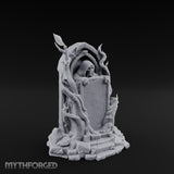 Reaper-Risen Branch-Clawed Grim Reaper Gravestone Miniature for Dungeons and Dragons, Pathfinder or other TTRPGs