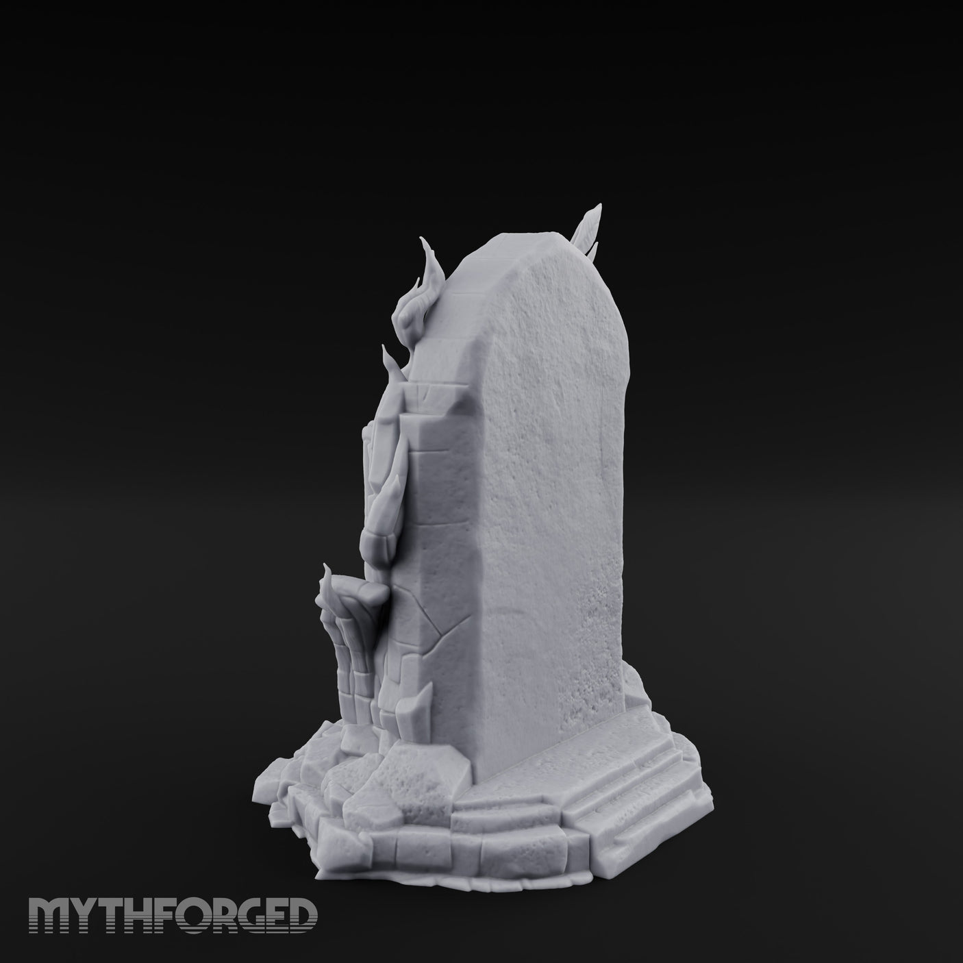 Reaper-Risen Branch-Clawed Grim Reaper Gravestone Miniature for Dungeons and Dragons, Pathfinder or other TTRPGs