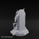 Reaper-Risen Branch-Clawed Grim Reaper Gravestone Miniature for Dungeons and Dragons, Pathfinder or other TTRPGs