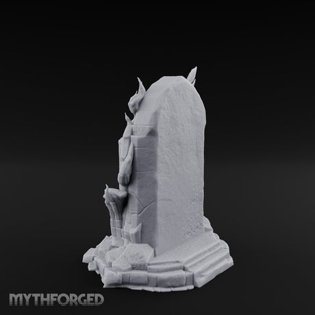 Reaper-Risen Branch-Clawed Grim Reaper Gravestone Miniature for Dungeons and Dragons, Pathfinder or other TTRPGs
