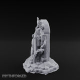 Reaper-Risen Branch-Clawed Grim Reaper Gravestone Miniature for Dungeons and Dragons, Pathfinder or other TTRPGs