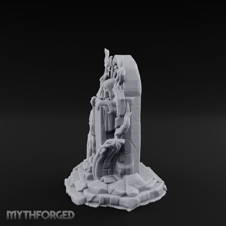 Reaper-Risen Branch-Clawed Grim Reaper Gravestone Miniature for Dungeons and Dragons, Pathfinder or other TTRPGs