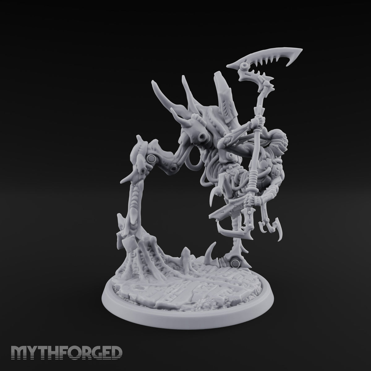 Death Rides Tall Mind Flayer Reaper on Clockwork Horror