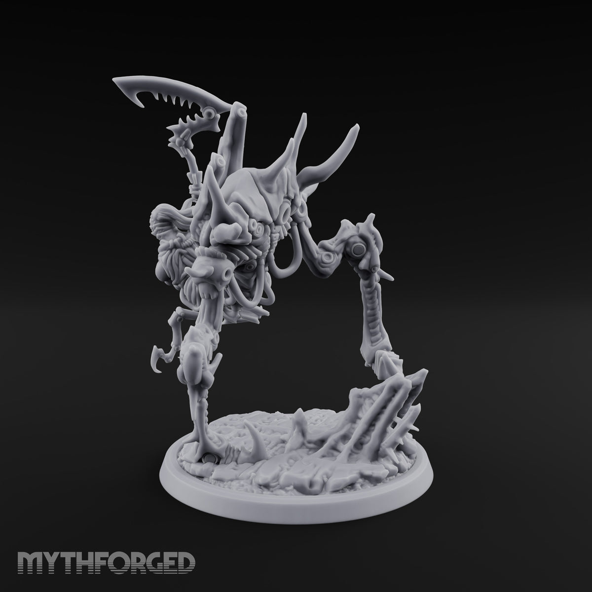Death Rides Tall Mind Flayer Reaper on Clockwork Horror