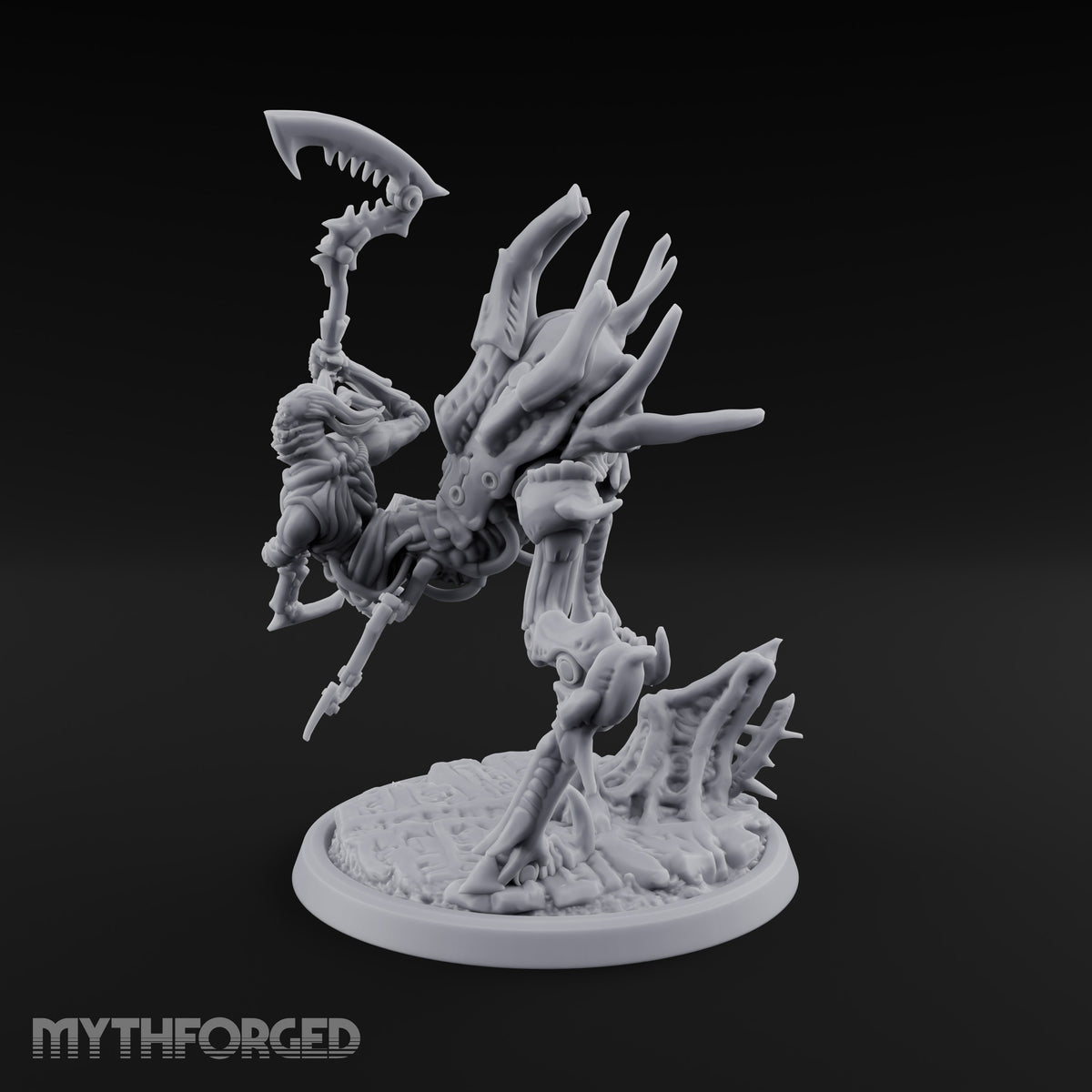 Death Rides Tall Mind Flayer Reaper on Clockwork Horror