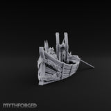 Ready the Harpoon Human Reaver Skiff Miniature for Dungeons and Dragons, Pathfinder or other TTRPGs