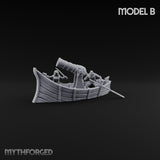 Broadside Ready Human Reaver Skiff Crews Miniature for Dungeons and Dragons, Pathfinder or other TTRPGs