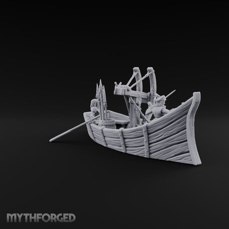 Broadside Ready Human Reaver Skiff Crews Miniature for Dungeons and Dragons, Pathfinder or other TTRPGs