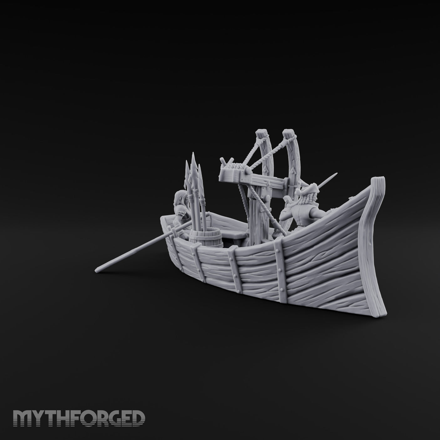 Taking Aim Human Pirate Skiff Miniature for Dungeons and Dragons, Pathfinder or other TTRPGs